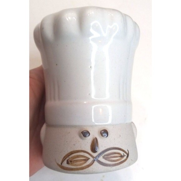 Range Top Retro Chef Stoneware Salt and Pepper Shakers Set Hand Painted Stoppers - Picture 6 of 10